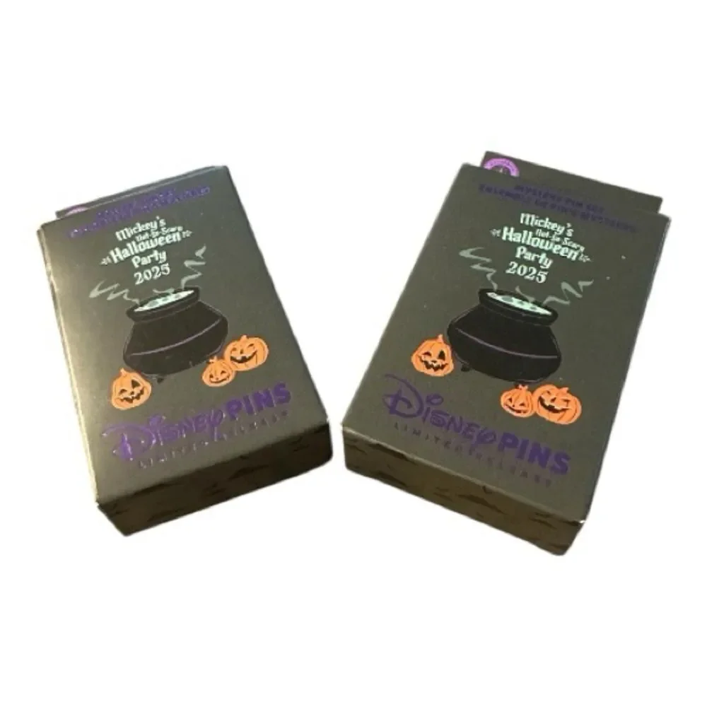 Disney Halloween 2025 Pin Collection - Black and Orange
